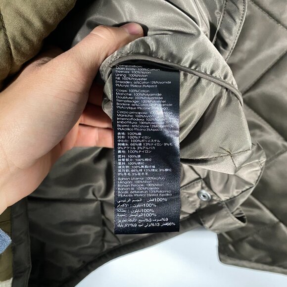 3.1 Phillip Lim FW16 Crochet Back Quilted Military Jacket mens size small - Picture 6 of 7
